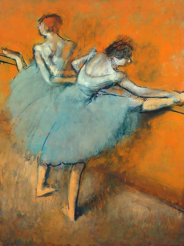 Duett der blauen Ballerinas