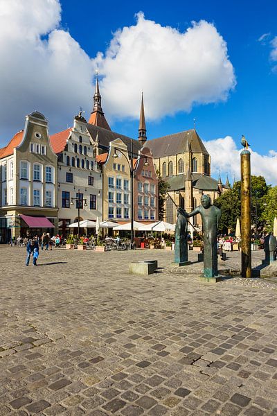 Blick über den Neuen Markt in Rostock von Rico Ködder