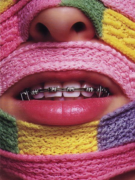 surrealist portrait woman with braces by Egon Zitter