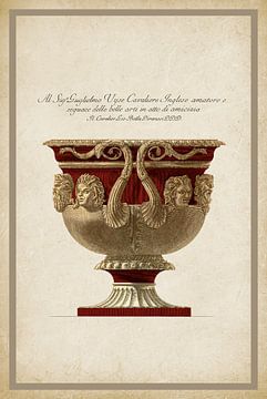 Vintage Piranesi | Goblet in Red by Behindthegray