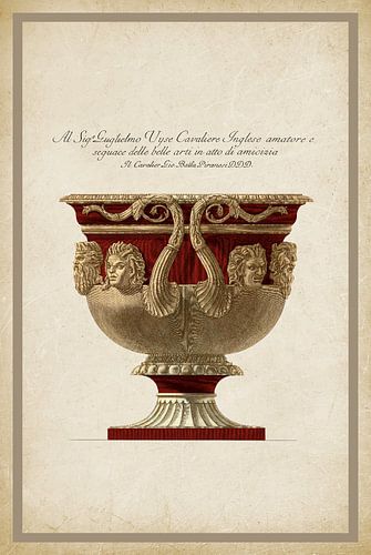 Vintage Piranesi | Goblet in Red