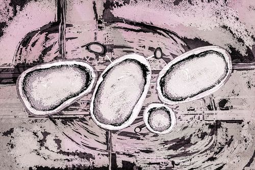 Urban. Infrastructure. Zacht roze.