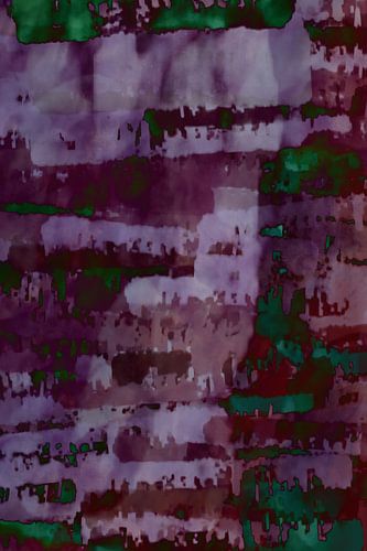 Fête. Arbre de Noël. Art abstrait. Violet, merlot, vert.