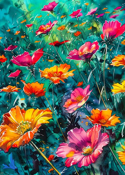 Wildflower Meadows 9 by JBJart Justyna Jaszke