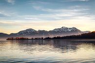 Chiemsee view of the mountains by Munich Art Prints thumbnail