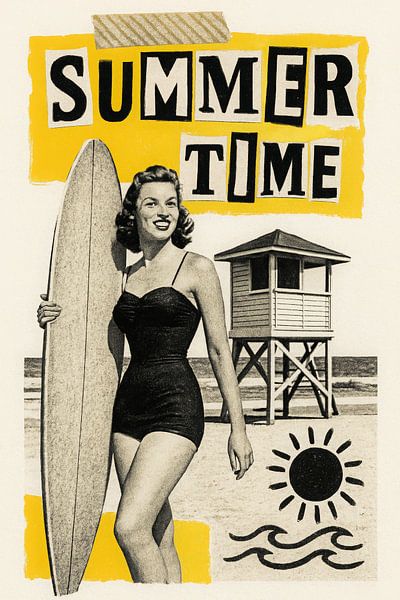 Surf &amp; Sunshine Collage by But First Framing