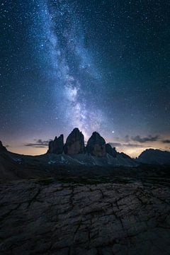 Dolomiten bei Nacht von Sven Broeckx