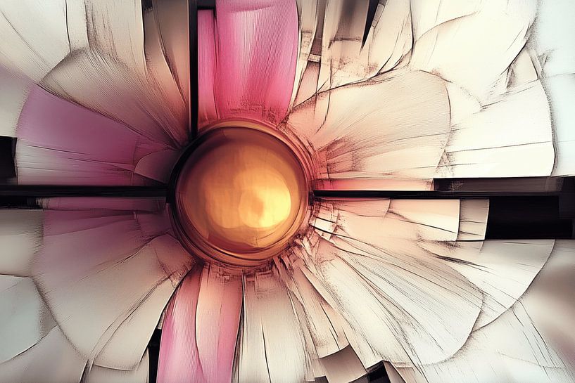 Abstract flowers by Ton Kuijpers