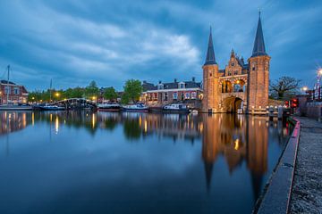 Waterpoort in Sneek (Friesland) van Wim Brauns