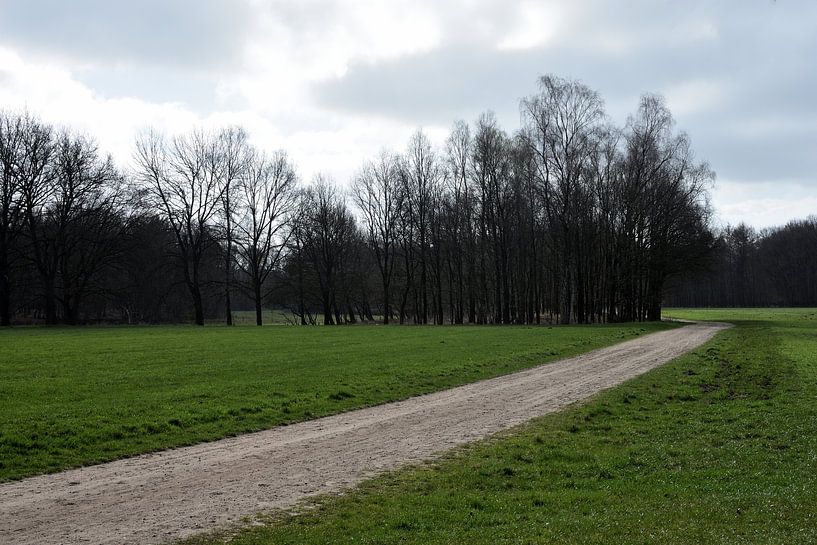 A gravel path across an estate by Gerard de Zwaan