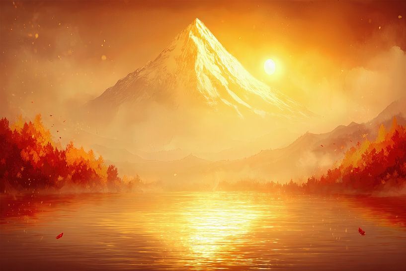 picturesque Japan Mount Fuji by Egon Zitter