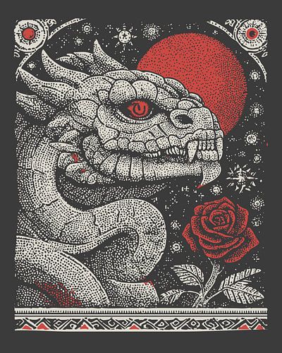 Ancient Dragon God - Dark Romantic