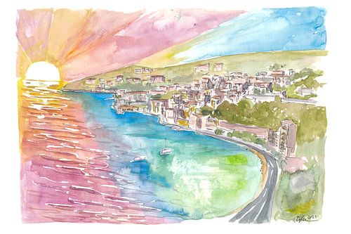 Rêver au coucher du soleil avec la magnifique Villefranche-sur-Mer