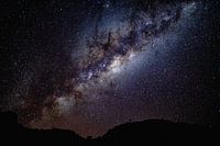 Sterrenhemel met middelpunt van de melkweg - Aus, Namibië