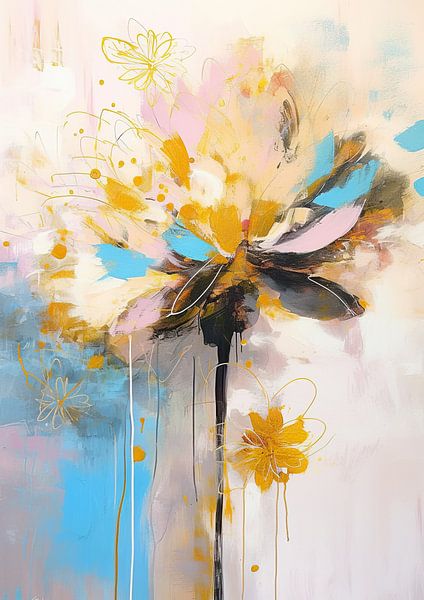 Blumenkunst von Abstraktes Gemälde