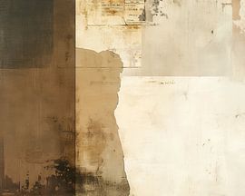 Frau Silhouette Erdtöne von Kunst Laune