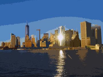 Skyline Manhattan, New York von Arty Crafty