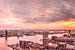 Panorama Rotterdam Sonnenuntergang von Frans Blok