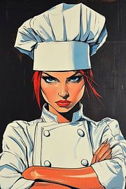 Bold Chef with Red Hair van OMG Art