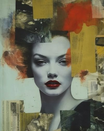 Popart portret met een vleugje vintage