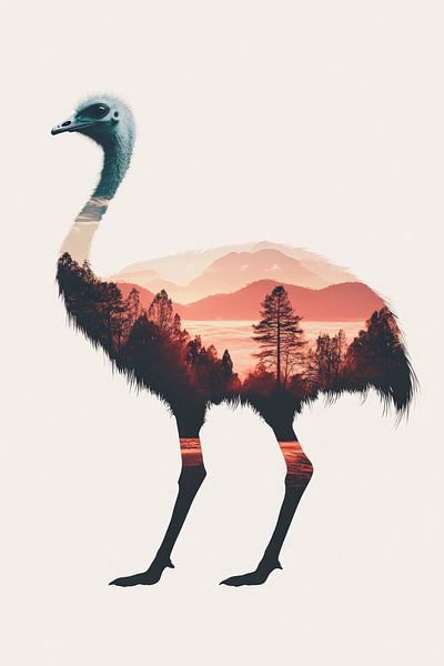 La nature chez les oiseaux par Poster Art Shop