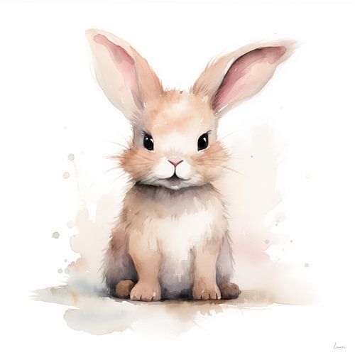 Lapin dans des tons chauds