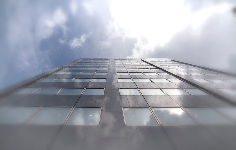 reflection in high-rise buildings by Dick Kattestaart