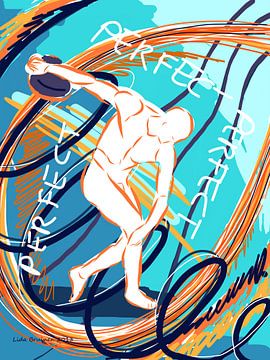 Discus thrower by Lida Bruinen