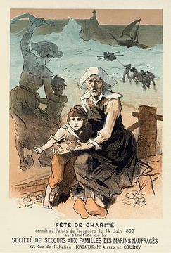 Jules Chéret – Société De Secours Aux Familles Des Marins Naufragés (1897) von Peter Balan