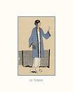 Tennis | Sports and Games | Art Deco Fashion Print | Historical Advertisement | Vintage/Retro with M by NOONY thumbnail
