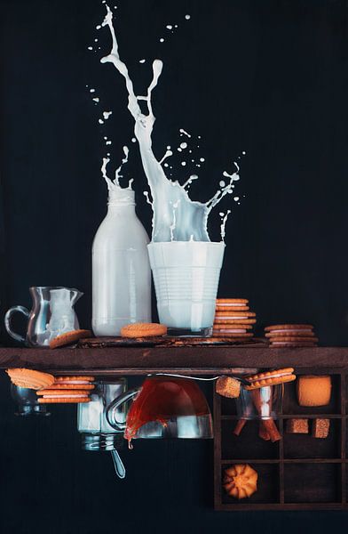 Upside and Down Again (with milk) by Dina Belenko