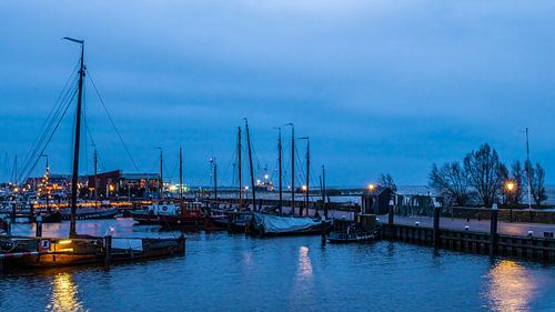 Urk voor zonsopkomst vanaf de Staversehoogte