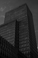 Gratte-ciel en noir et blanc | Amsterdam | Pays-Bas Photographie de voyage