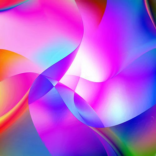 Abstract golvend lijnenspel