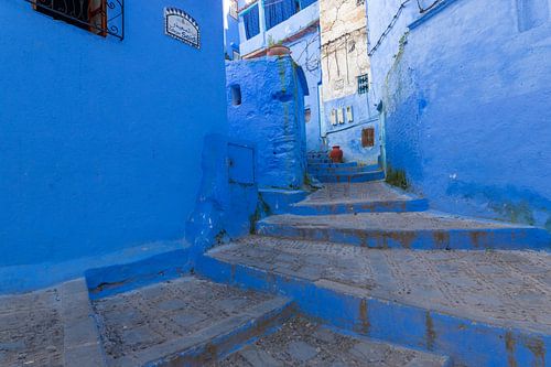 Traditionele Marokkaanse architecturale details in Chefchaouen Marokko, Afrika.