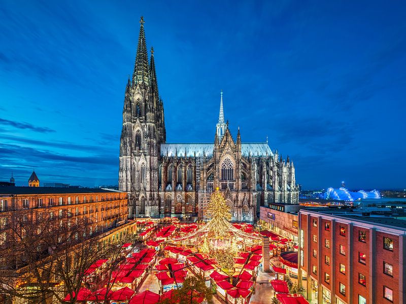 Weihnachtsmarkt in Köln, Deutschland von Michael Abid
