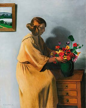 Félix Vallotton - Het boeket bloemen (1922) van Peter Balan
