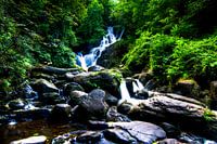Torc Waterfall overview, Killarney National Park, Ireland