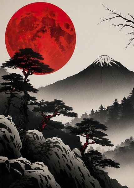 Vintage Mountain Japan by Vicky Hanggara