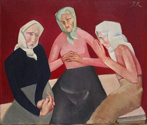 Jēkabs Kasachen, drei alte Damen - 1916