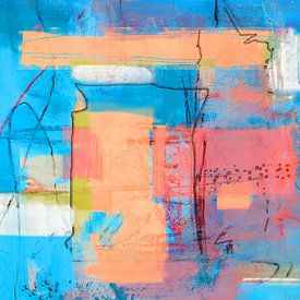 Pastel-coloured intuition with blue by Claudia Gründler