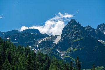 Prachtige zomerdag in de Hohe Tauern in Oostenrijk van chamois huntress
