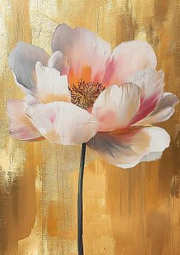 Gouden Bloem | Blossom Against Gold van De Mooiste Kunst