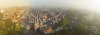Sassenpoort oude poort in Zwolle tijdens een zomer zonsopgang van Sjoerd van der Wal Fotografie thumbnail