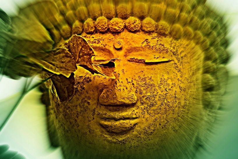 Buddha in deep Meditation van Van Hulst Susanne