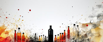 Abstrakte Darstellung des Alkoholismus