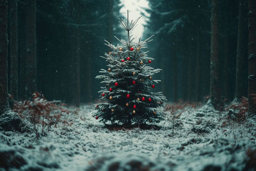 Christmas in the forest by Poster Art Shop