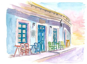 Restaurant Little Harbour Bar im malerischen Griechenland von Markus Bleichner