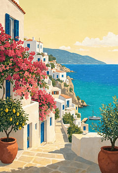 Sun-Drenched Serenity: A Coastal Mediterranean Escape