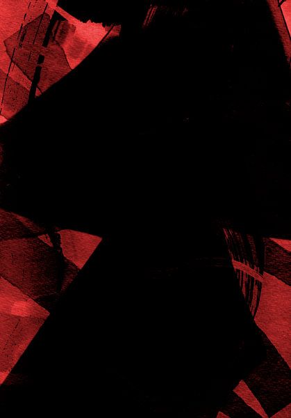 Abstract Rood Zwart van Lies Praet